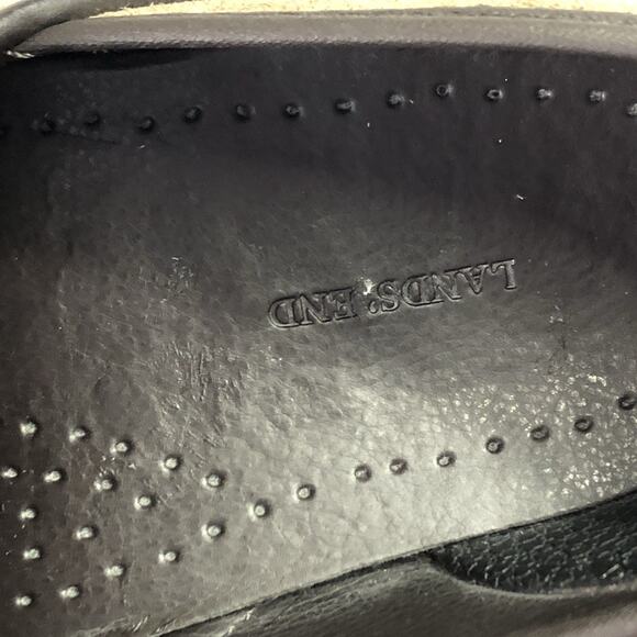 Lands End Women's Slip On Shoes Size 8 Comfort Loafers Mocs Tan Suede Leather - Picture 5 of 10